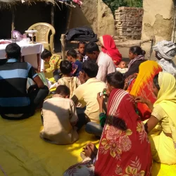 Claret Manzil, Nuaon , Bihar- Family visit and Celebation of Holy Eucharist in a village